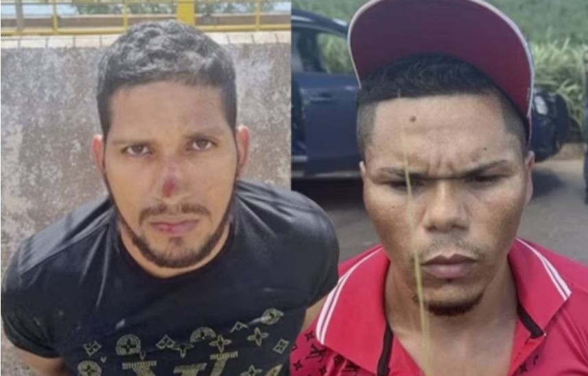 Rogério da Silva Mendonça, de 35 anos, e Deibson Cabral Nascimento, de 33 anos, foram encontrados a 1.600 km de distância da penitenciária. (Foto: PFPA/ PRFPA)